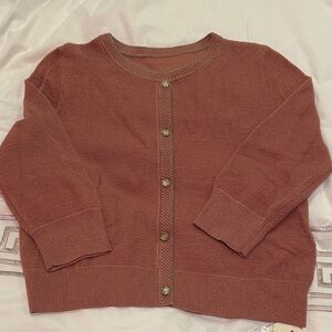 Women's Dust Pink Cardigan like Sweater